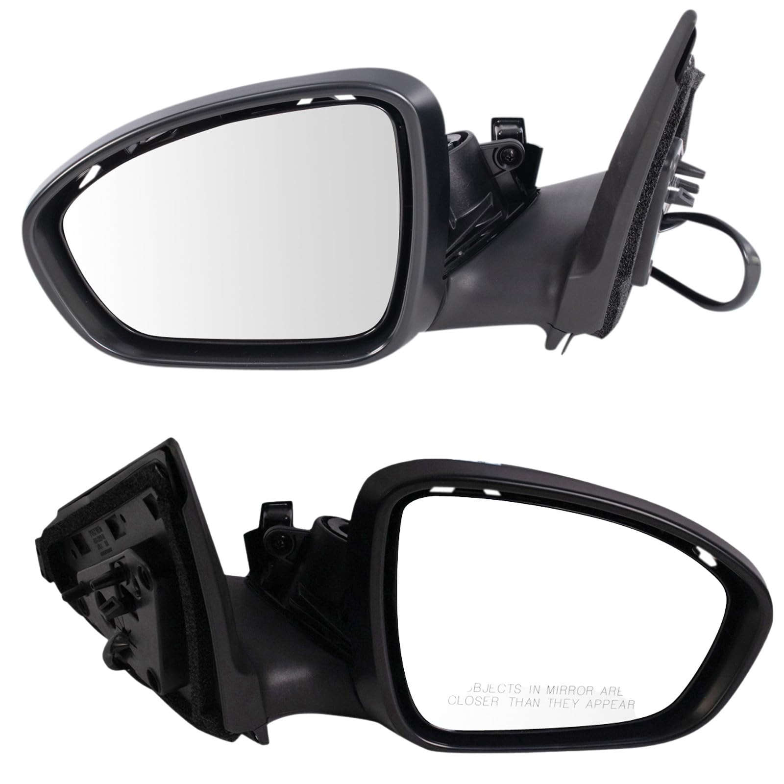 Amazon.com: Driver & Passenger Side Power Mirror Set Smooth Black